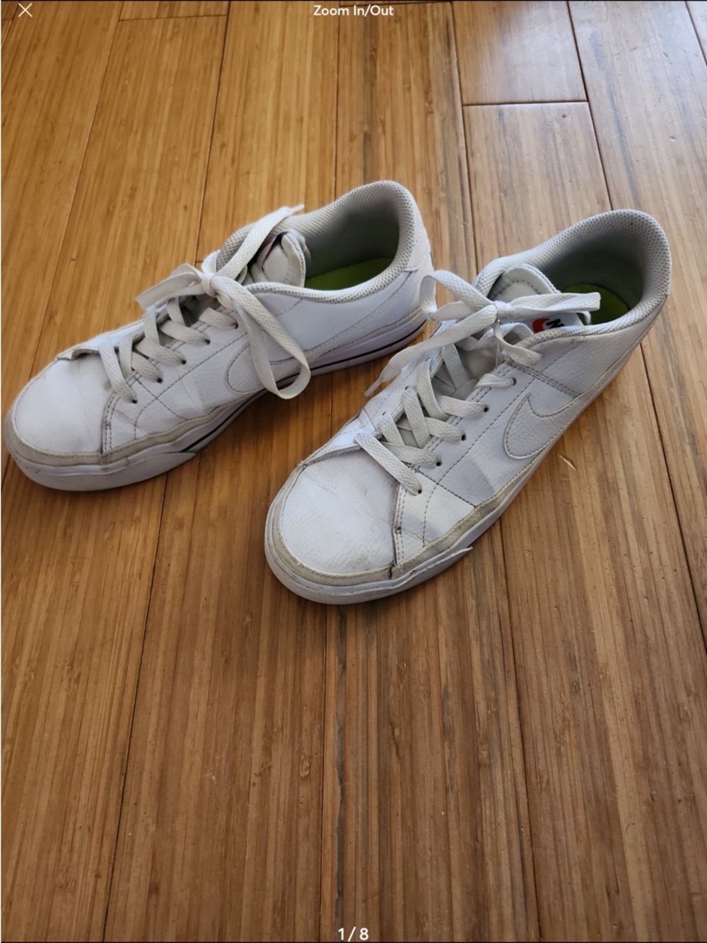 Nike Women's Court Legacy Next Nature Shoes White Size 8.5